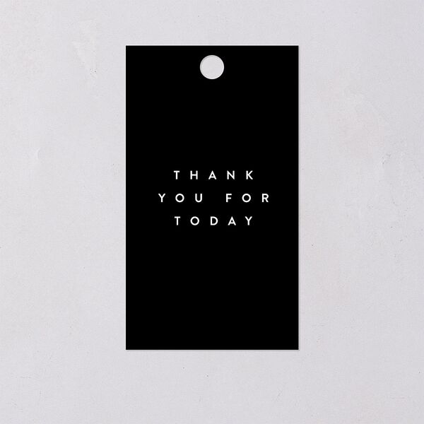 Chinese Lu Mien Favor Gift Tags Pure White Signature