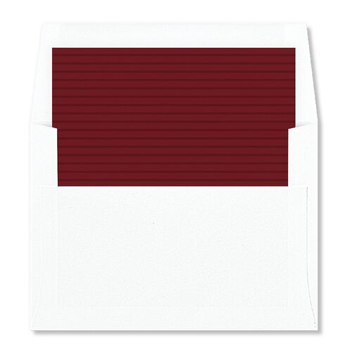 Holiday Floral Envelope Liners Maroon Standard
