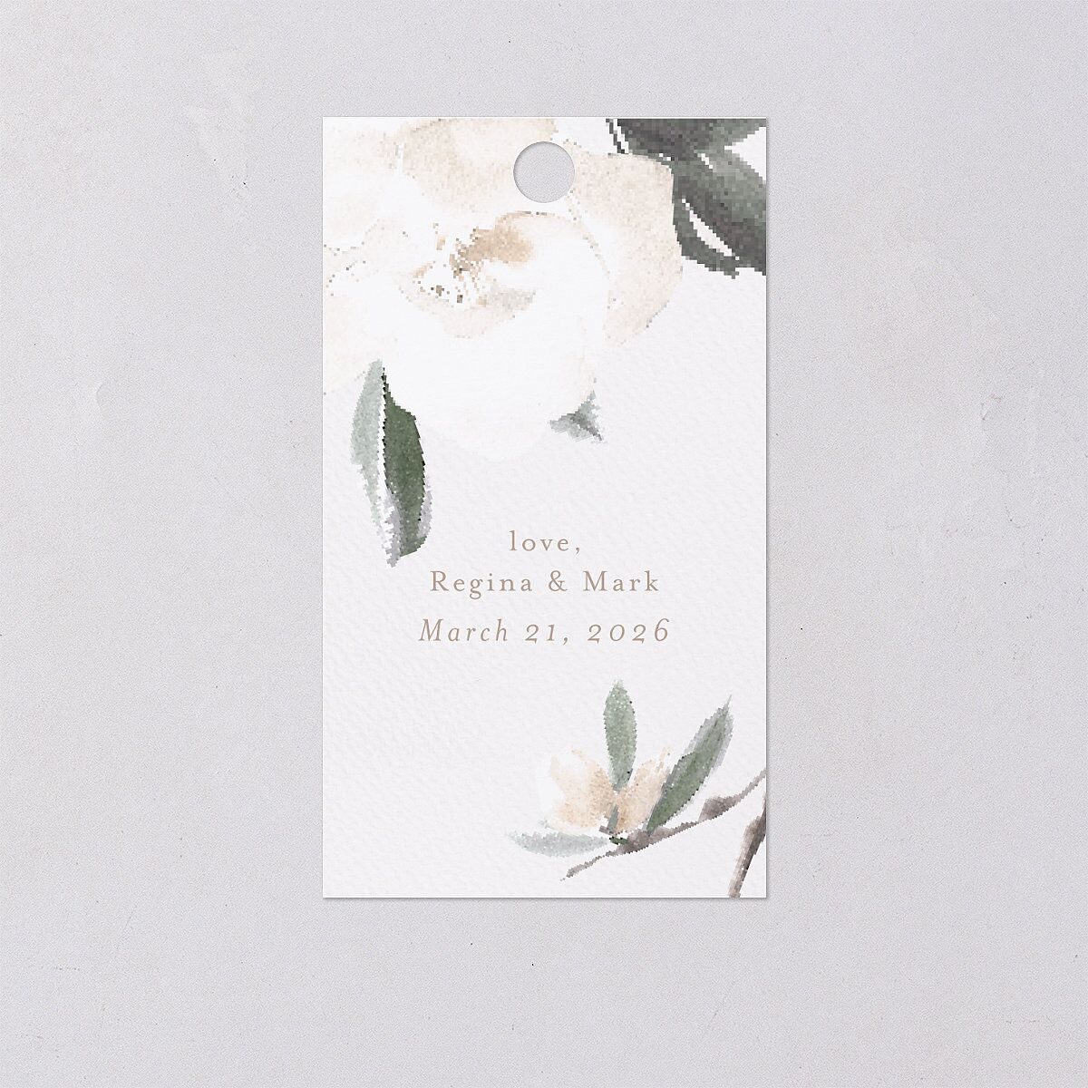 Elegant Garden Favor Gift Tags Thyme Signature