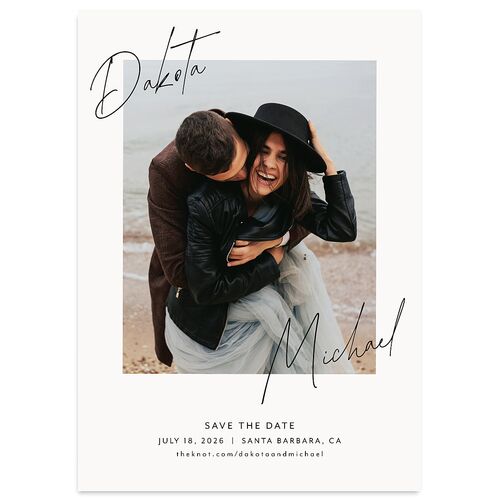 Signatures Save The Date Cards Off-White Signature smooth Blank No