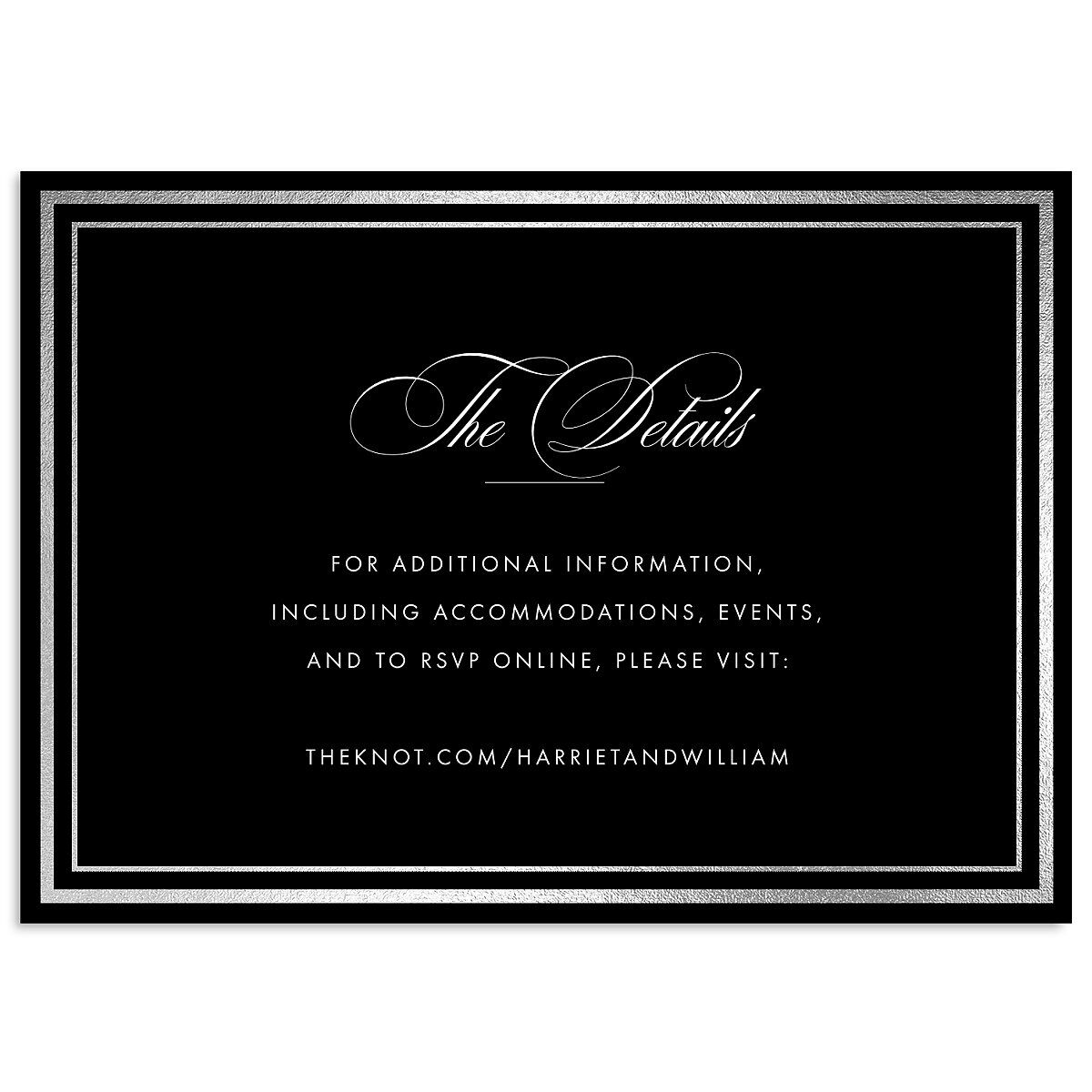 Polished Frame Wedding Enclosure Cards