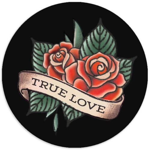 Til Death Tattoos Wedding Stickers Midnight Circle