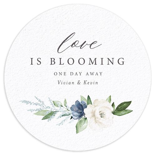 The Night Before Beloved Floral Wedding Day Coasters Zinc Cardboard Circle