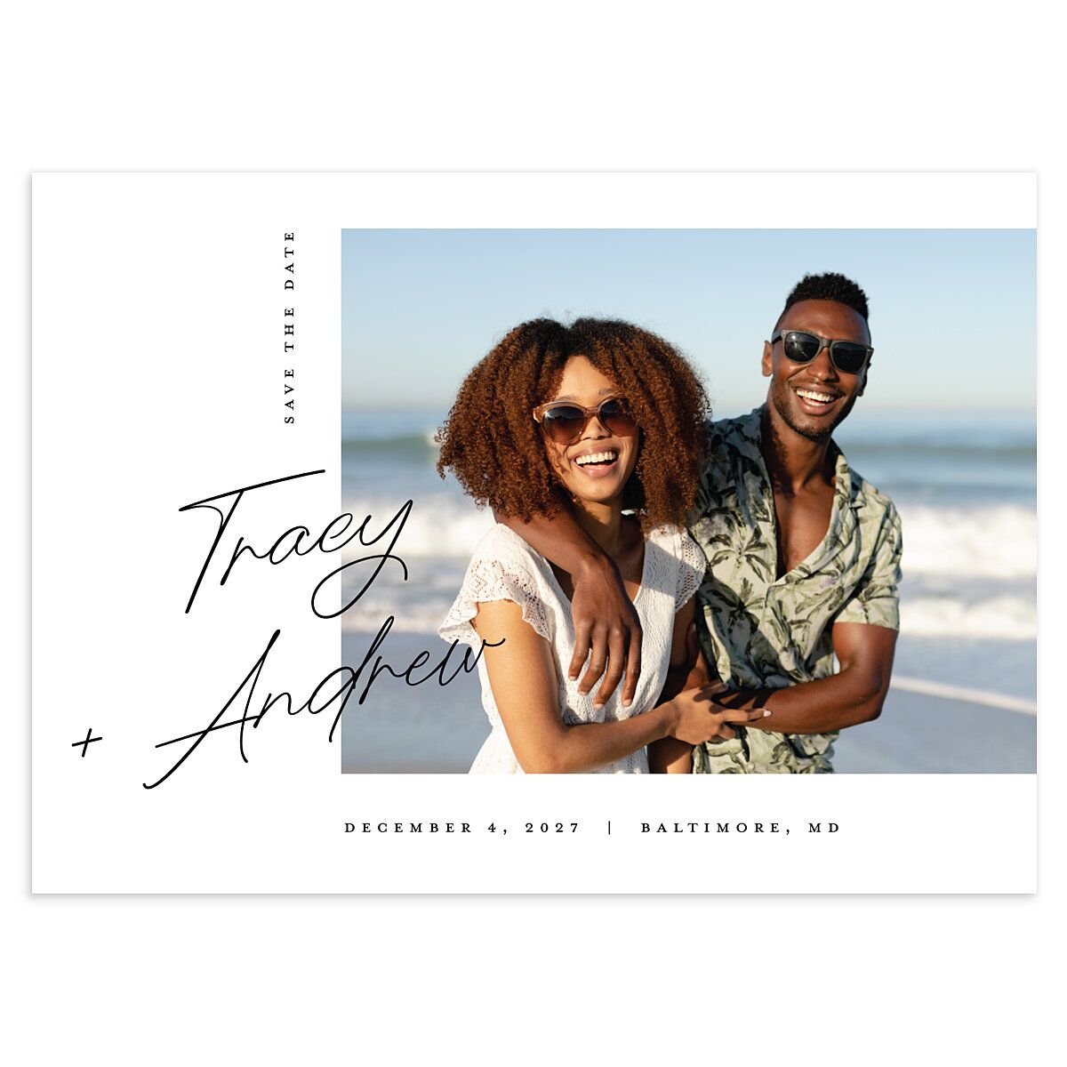 Simply Signed Save the Date Cards