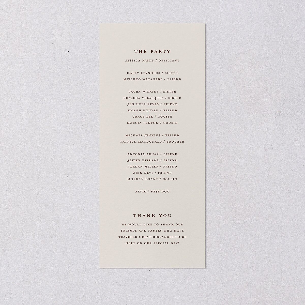 Intricate Vintage Wedding Programs Tan Signature