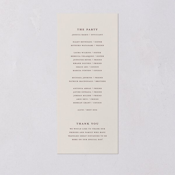 Intricate Vintage Wedding Programs Tan Signature