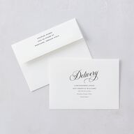 Elegant Hollywood Calligraphy Wedding Invitations Linen Signature Blank No Standard