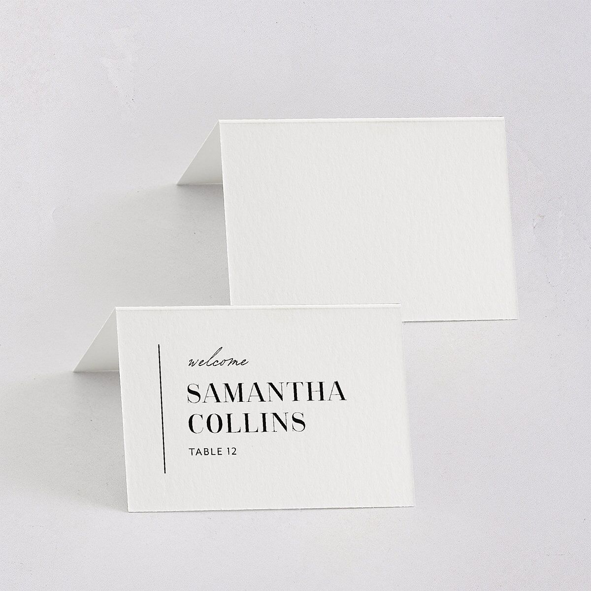 Classic Border Place Cards Midnight Signature