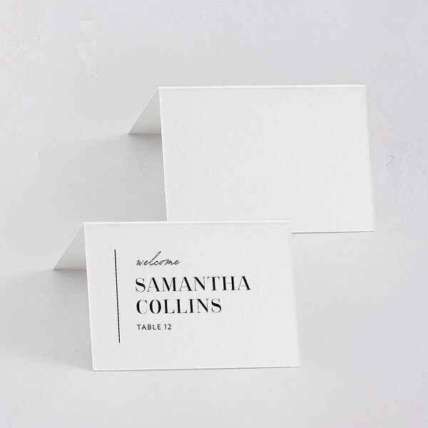 Classic Border Place Cards Midnight Signature