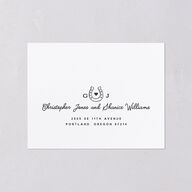 Western I Do BBQ All-in-One Wedding Invitations Taupe Signature Light Both Recipient and Return Addresses No