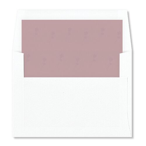 Dainty Monogram Envelope Liners Mauve Standard