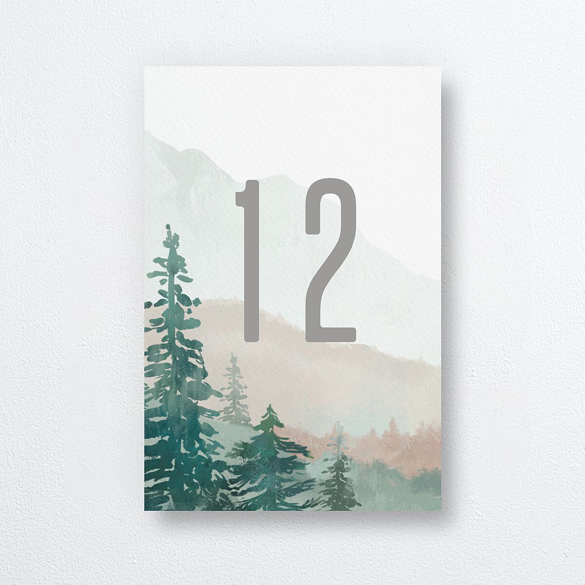 Painted Mountains Table Numbers — view 2