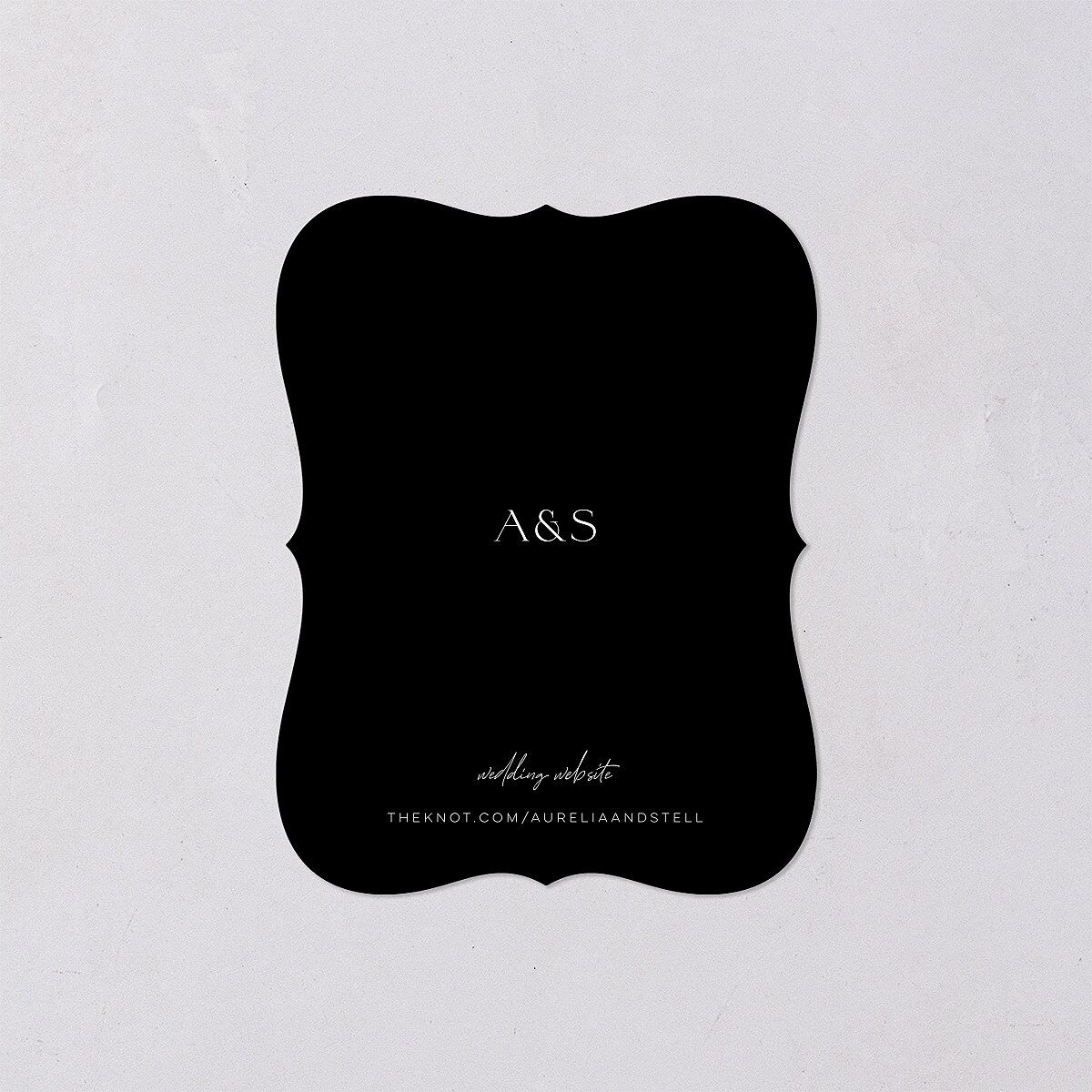 Starry Photo Foil Save the Date Petite Cards Midnight Signature smooth Blank No Bracket