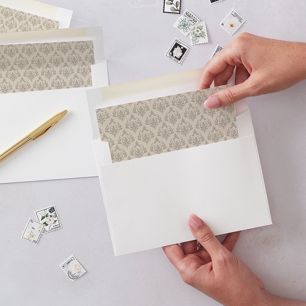 Gothic Antlers Envelope Liners — view 1