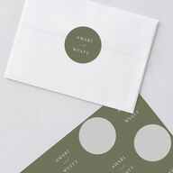 Rustic Branch Frame Wedding Stickers Pure White Sticker