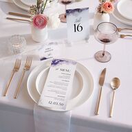 Painted Ethereal Place Cards Jewel Purple Signature