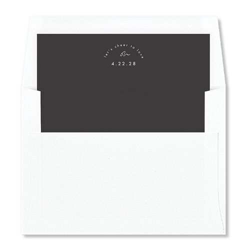 Arched Photo Envelope Liners Charcoal Standard