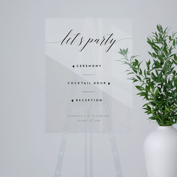 We Do Acrylic Direction Sign Medium Midnight Standard Acrylic M Direction