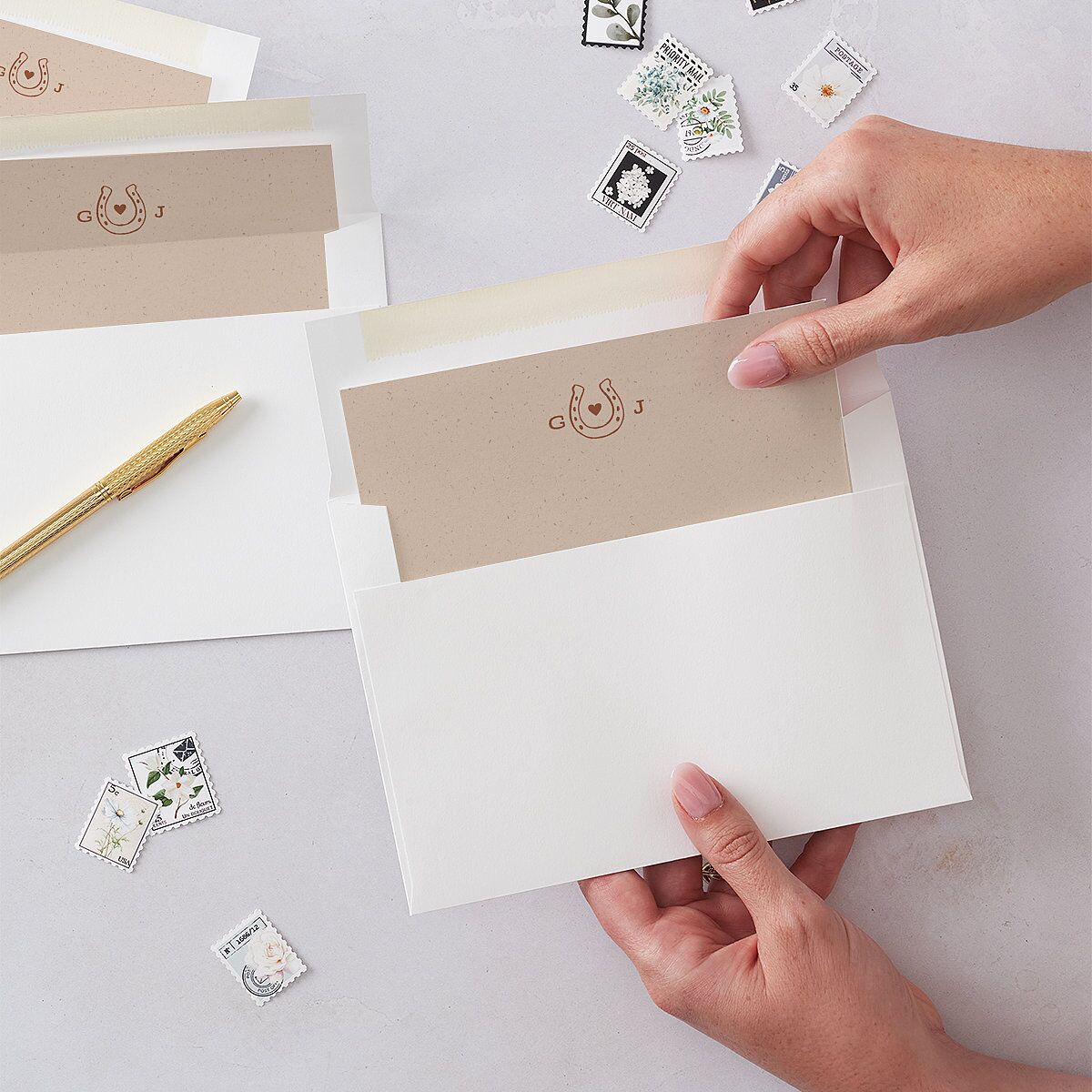 Western I Do BBQ Envelope Liners Saddle Standard