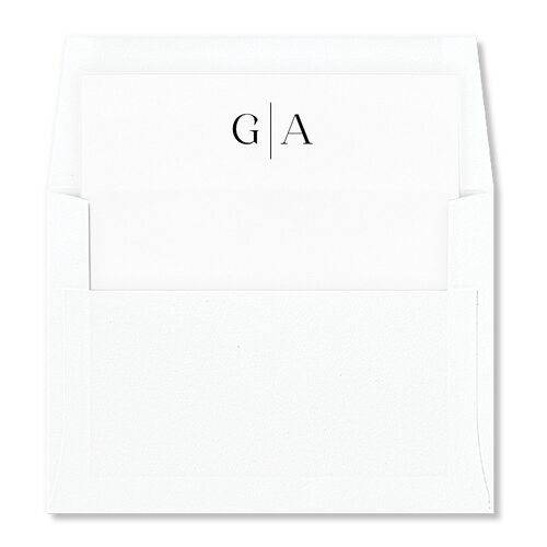 Elegant Date Envelope Liners Midnight Standard