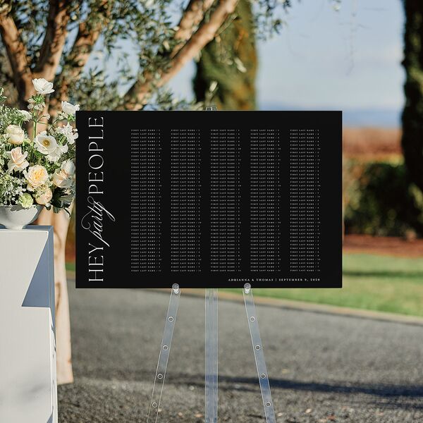 Classic Capture Standard Seating Chart Large Midnight Standard Indoor Foam Core L Seating