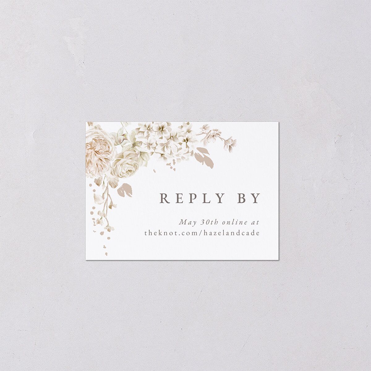 Luxury Floral Archway QR Code RSVP Cards Dijon Signature Standard