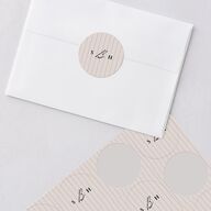 Elegant Editorial Page Wedding Stickers Champagne Circle