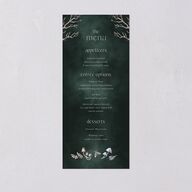 Crystal Forest Menus Hunter Green Signature