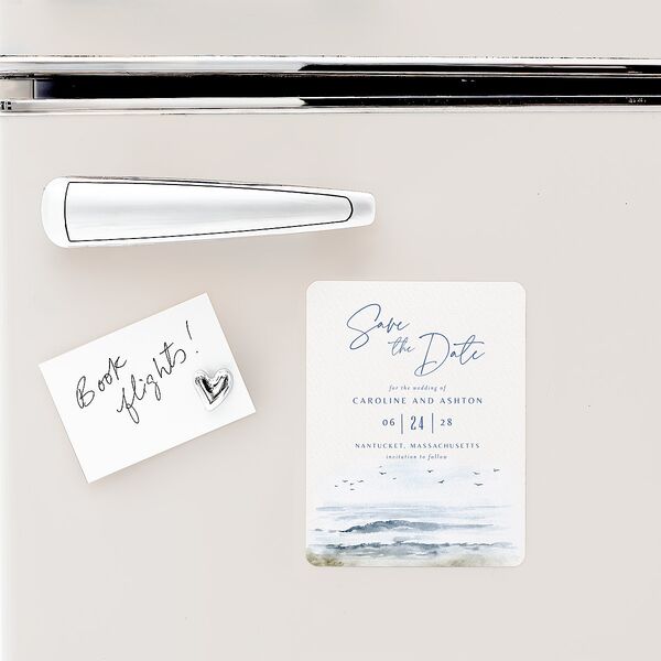 Coastal Love Save The Date Magnets Cruise Magnet Paper