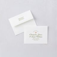 Whimsical Drawn Flowers Thank You Card Envelopes White Thyme Both Recipient and Return Addresses Signature Standard