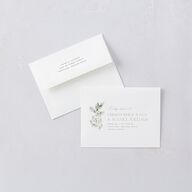 Elegant Pastel Floral Thank You Cards Pure White