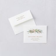Fairytale Garden Thank You Cards Sage