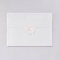 Romantic Minimal Wedding Stickers Snow Circle