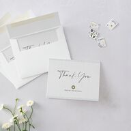 Vintage Boarding Pass Travel Ticket Thank You Cards Slate