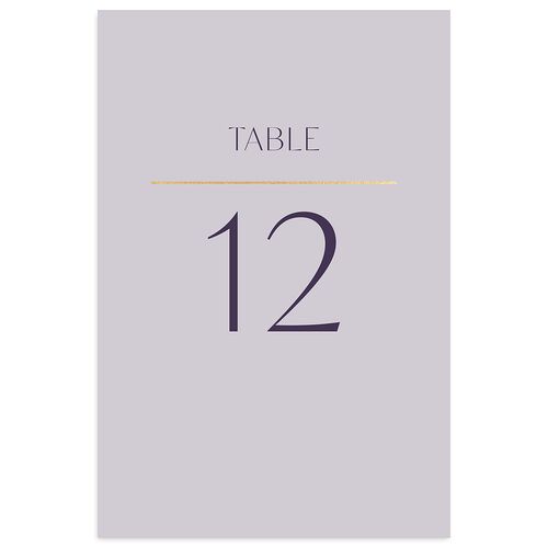 On This Day Table Numbers Gold Plum Signature