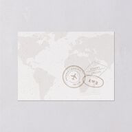 Timeless Passport Wedding Response Cards Linen Signature Standard