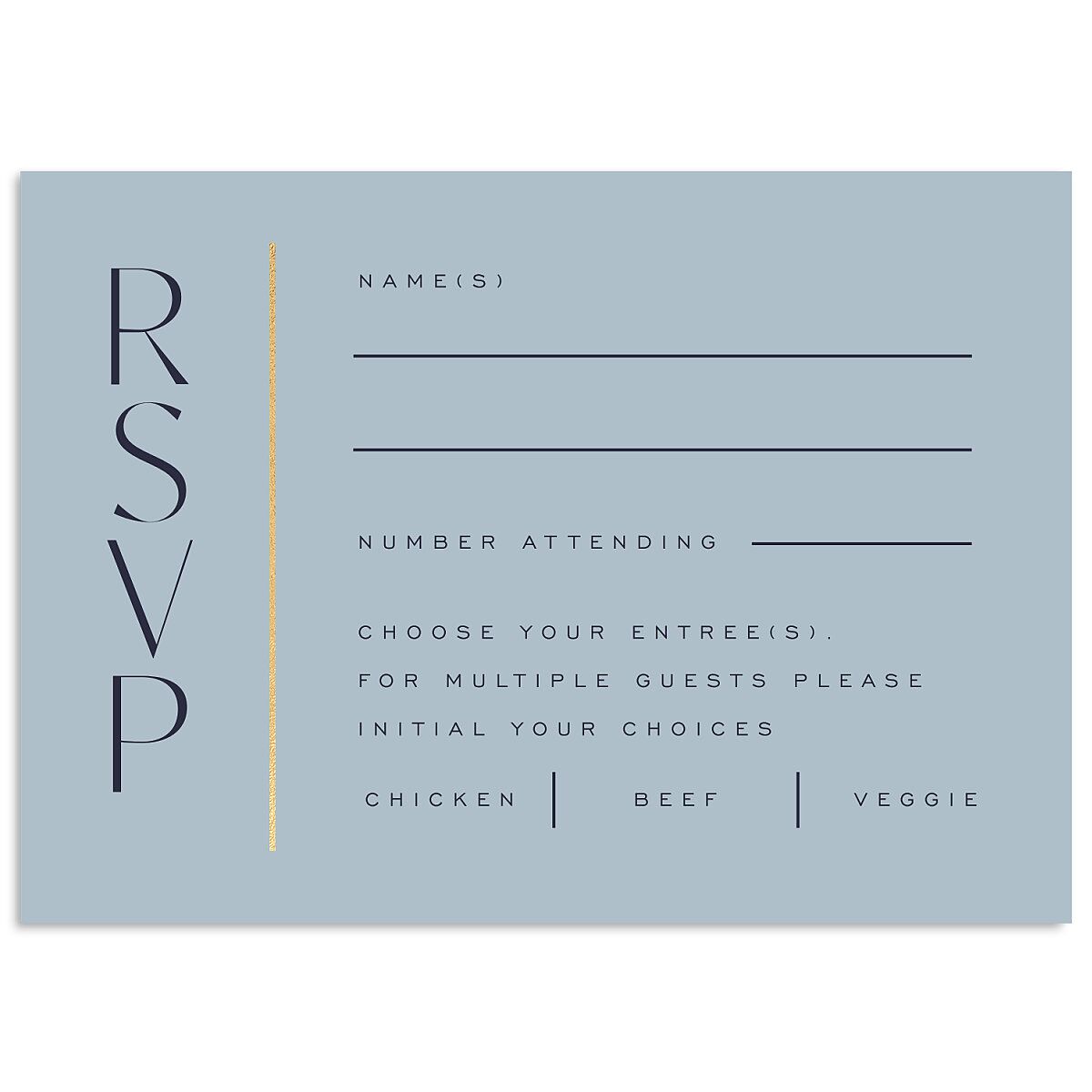 On This Day Wedding Response Cards