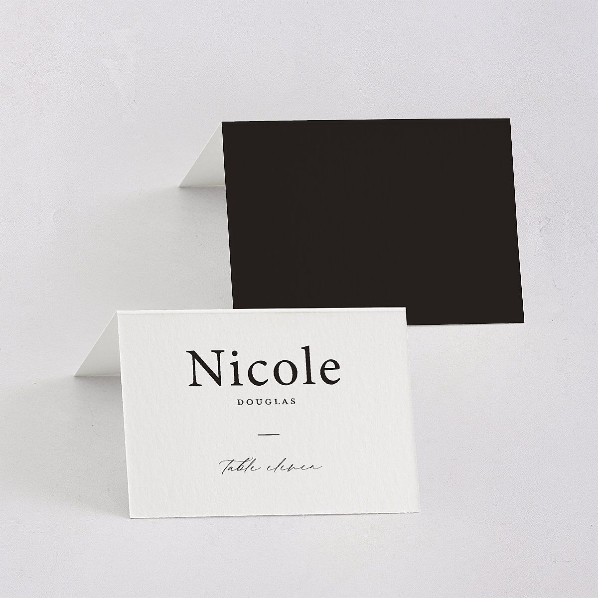 Refined Place Cards Pure White Signature