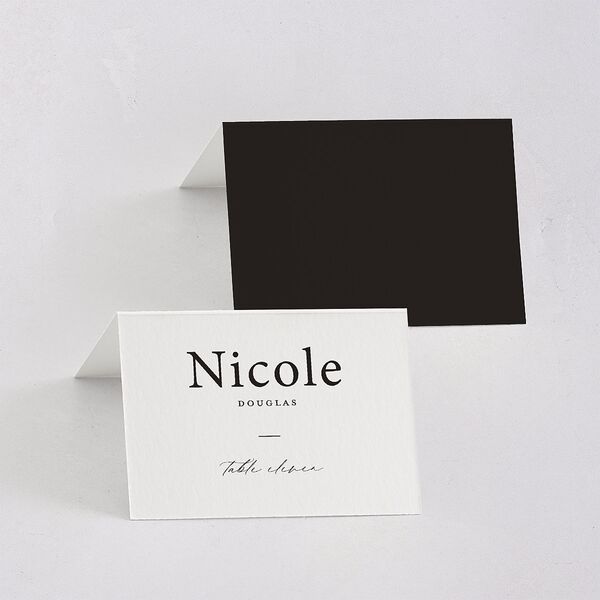 Refined Place Cards Pure White Signature