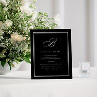 Polished Frame Bar Bended Tabletop Sign X-small Licorice Standard Plastic XS Tabletop Bar