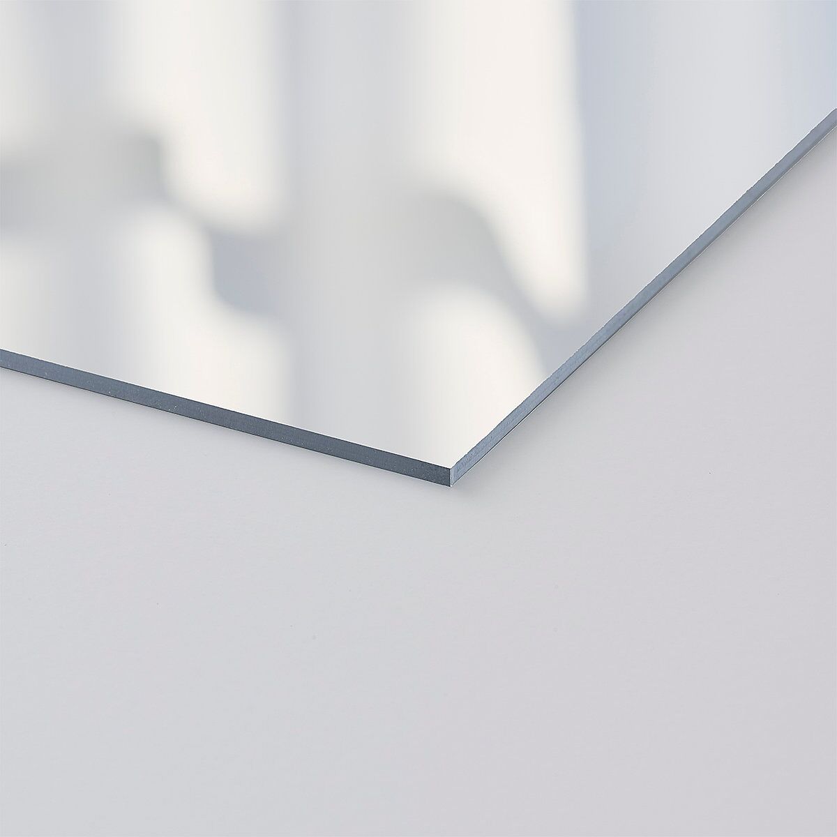 Eucalyptus Frame Mirrored Acrylic Menu Tabletop Sign X-small Pure White Standard Mirrored Acrylic XS Tabletop Menu