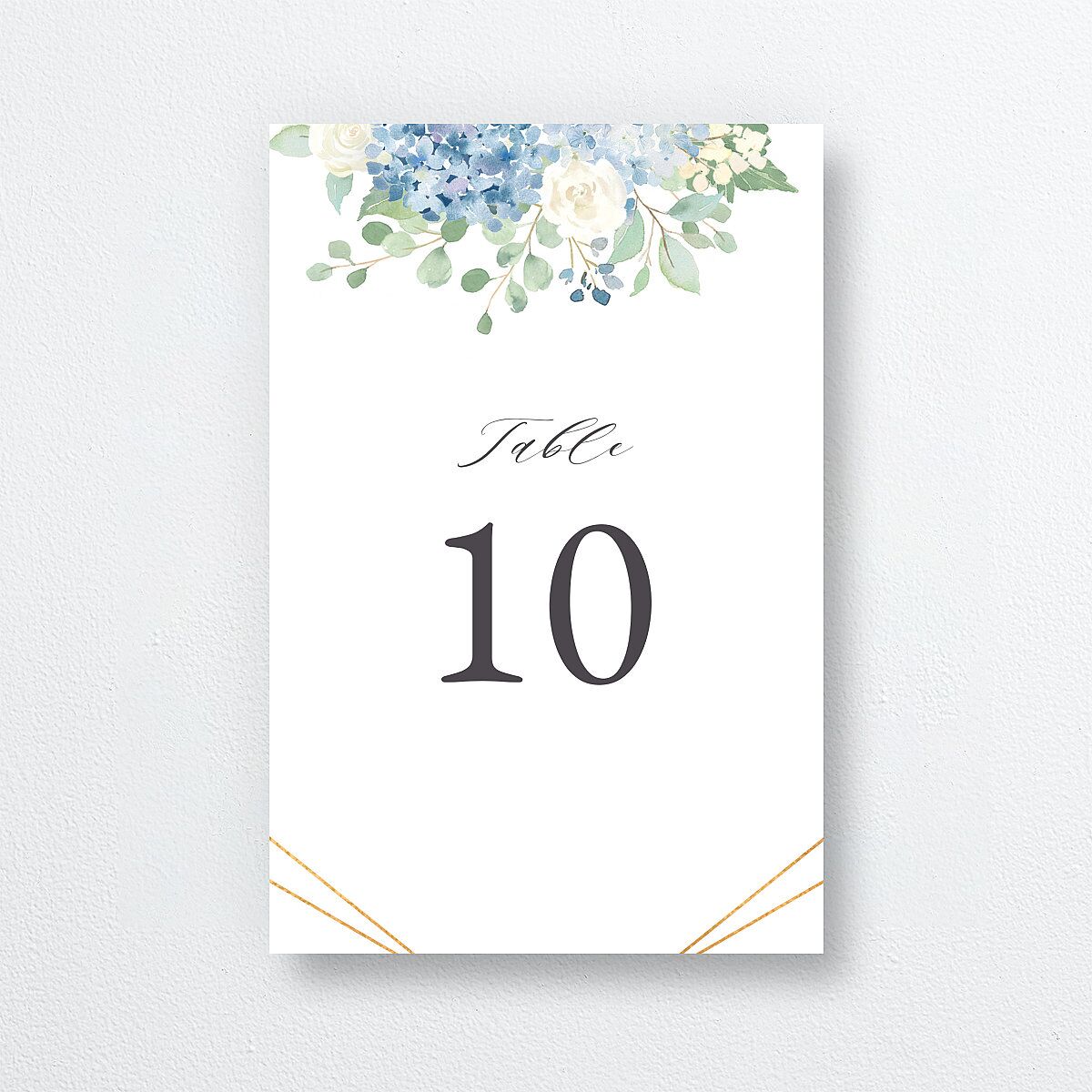 Elegant Hydrangea Table Numbers — view 1