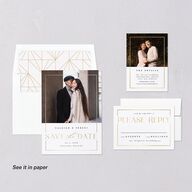 Elegant Frame Digital Save the Date Cards Gold Pure White Dusty Blue Lets Celebrate Standard