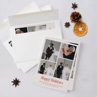 Simply Happy Holiday Cards Ruby Signature Blank Portrait  Standard
