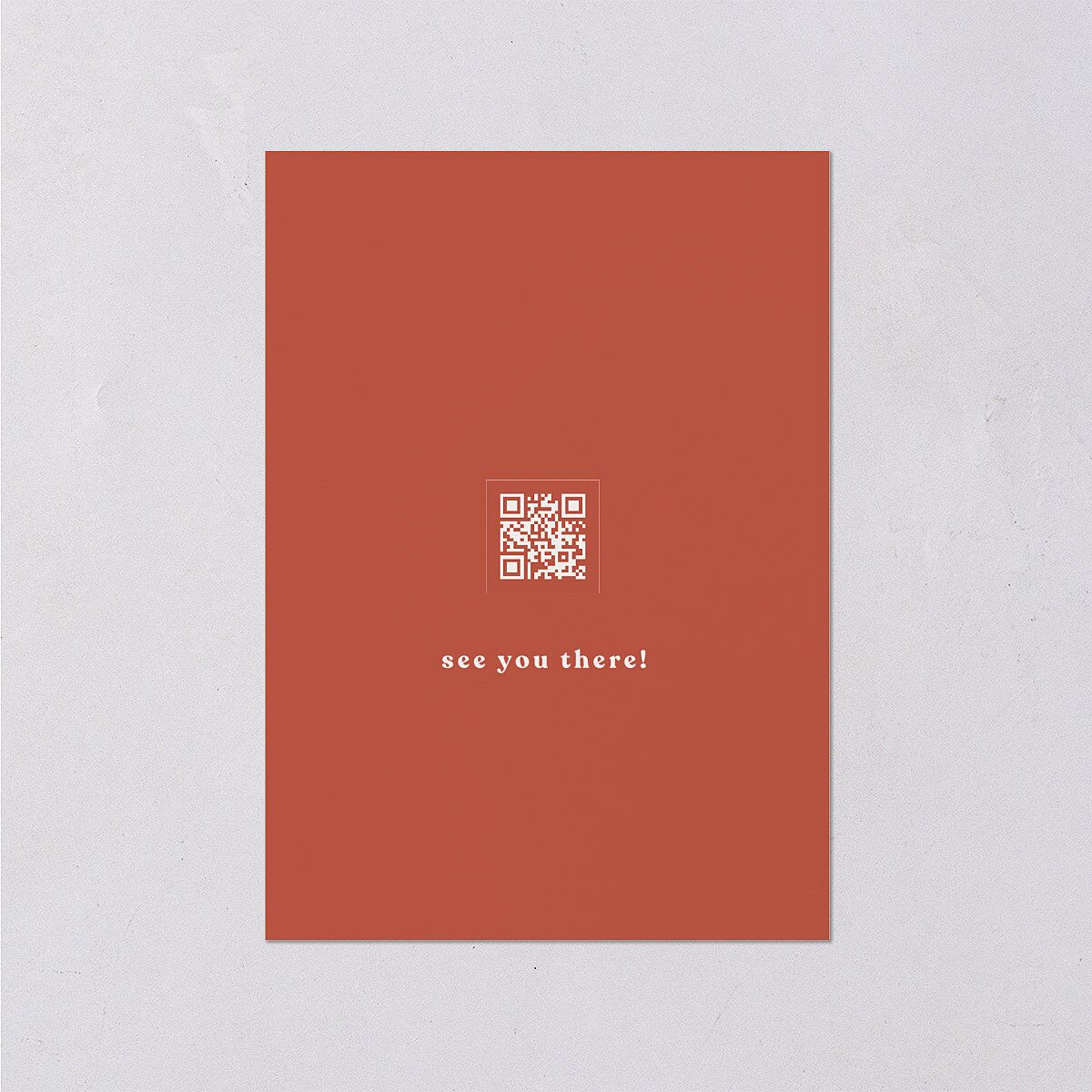 Simple Retro Daisy Wedding Response Cards Terracotta Signature Standard