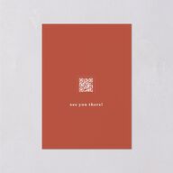 Simple Retro Daisy Wedding Response Cards Terracotta Signature Standard