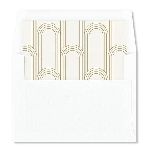 Old Hollywood Glam Envelope Liners Champagne Standard