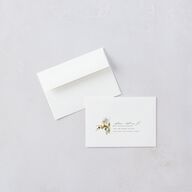 Watercolor Blooms Wedding Response Cards Solar Power Signature Standard