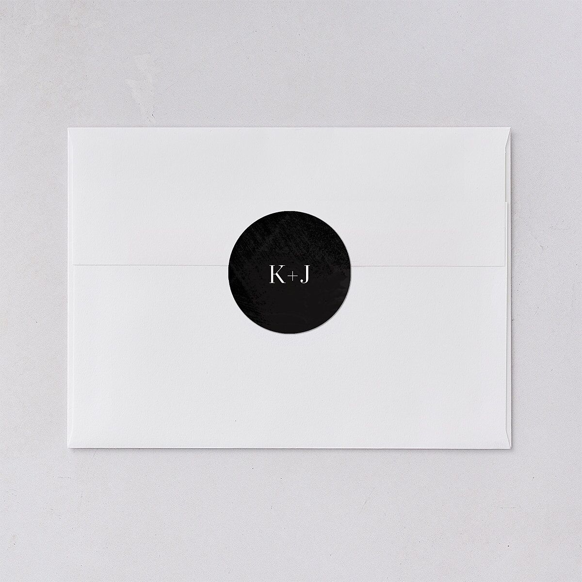 Painted Minimal Wedding Stickers Midnight Circle