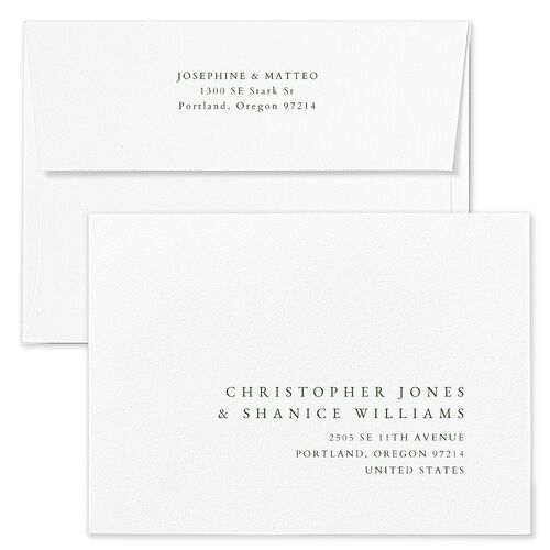 Double Frame Rehearsal Dinner Invitation Envelopes Blue Dark Emerald Return Address Signature Standard